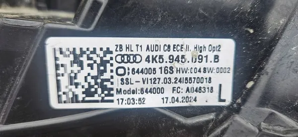 Luz trasera LED Audi A6 C8 Sedán izquierda 4K5945091B image 4