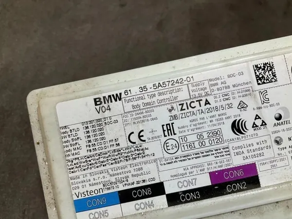 BMW Mukavuusmoduuli OEM 5A7242 2.0L 2020 image 3