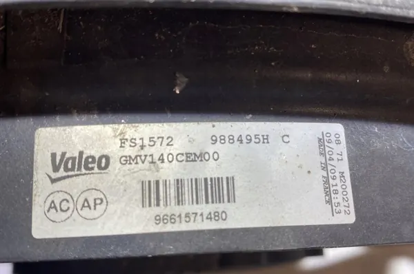 Ventilador OEM 9661571480 para Peugeot 308 T7 1.6 VTi 120 CV image 4