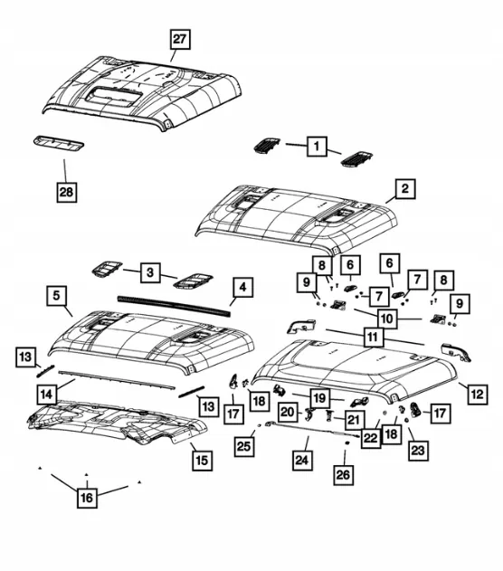 Ilmanottohila OEM 05043132AE Jeep Wrangler JL:lle image 4