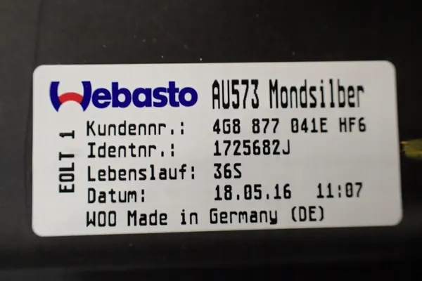 Teto Solar Audi A7 4G OEM 4G8877041E - Usado image 6