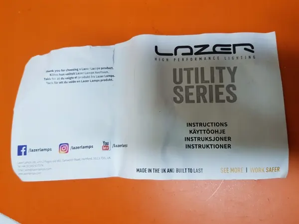 Lampe de travail LED Lazer Utility 45 12V/24V 45W image 5
