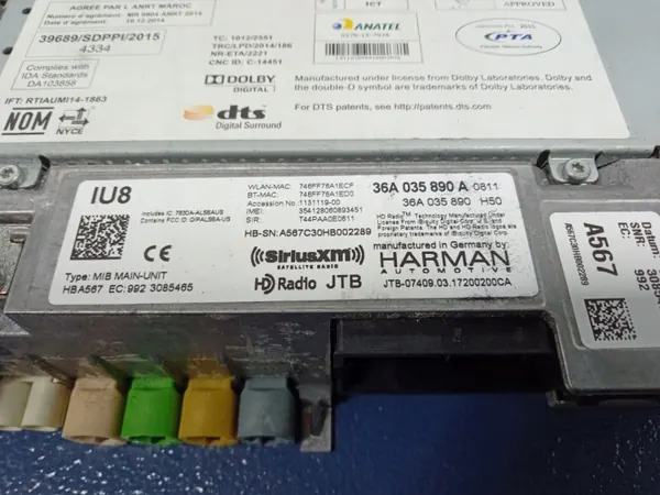 Lecteur SD Bentley Bentayga OEM 36A035890A image 4