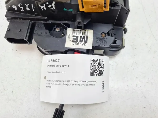 2012 Chevrolet Orlando Framdörrslås 13579521 image 9
