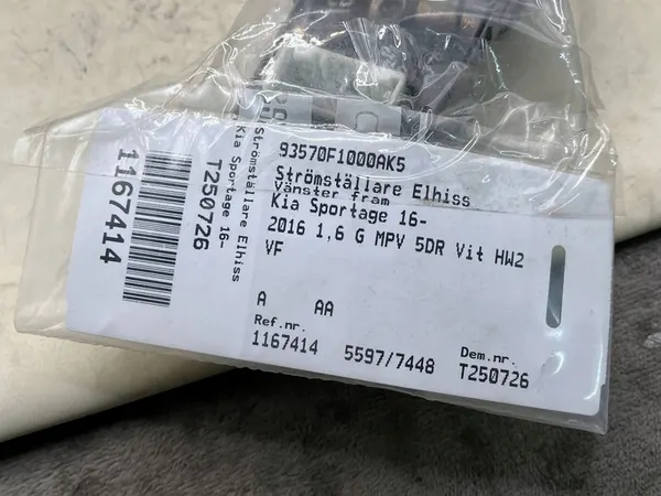 Fönsterkontrollbrytare Kia Sportage 93570F1000 image 5