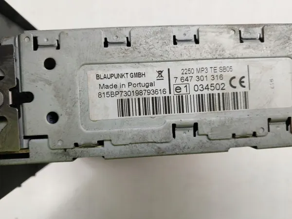 Rádio CD de fábrica OEM 7647301316 para Citroen Nemo image 7