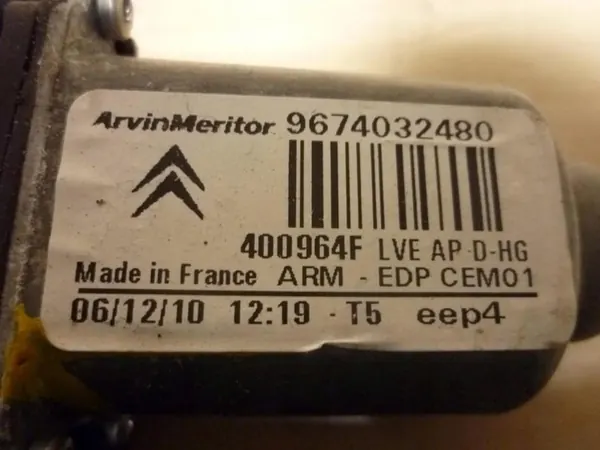 Ikkunan Nostomoottori Citroën C4 Picasso I Etu Oikea 9674032480 image 4