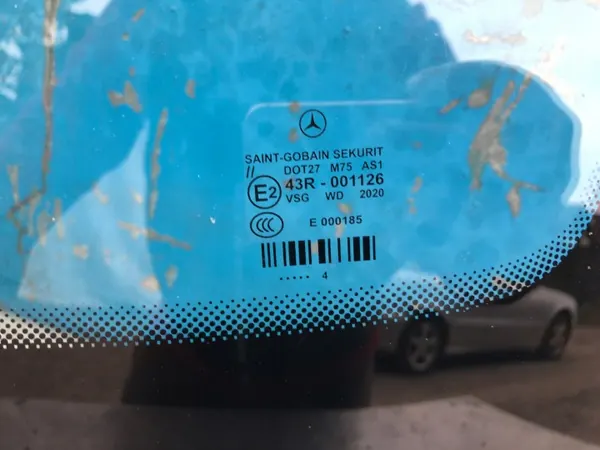 Mercedes W211 voorruit OEM - Groene tint image 6