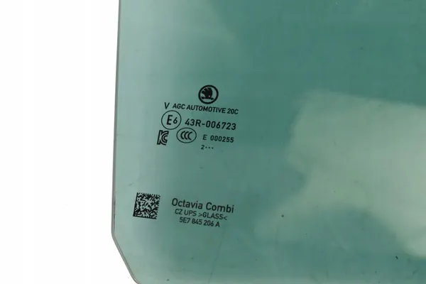 Seitenscheibe OEM 5E7845206A rechte Hintertür Skoda Octavia image 3