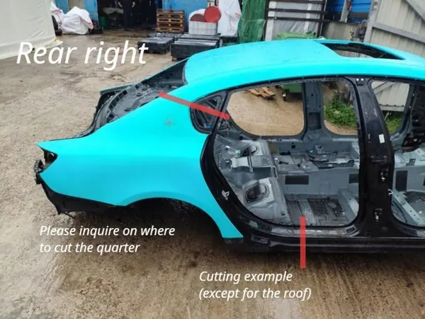 Panneau quart arrière droit Maserati OE 266554 image 2