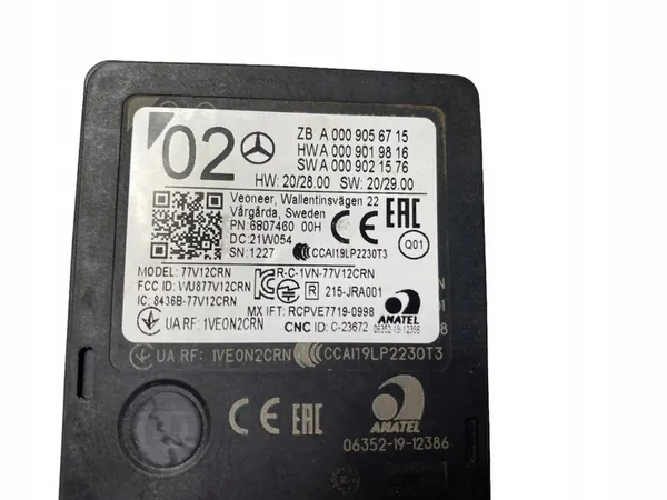 MERCEDES RADARSENSOR MODUL A0009056715 image 2