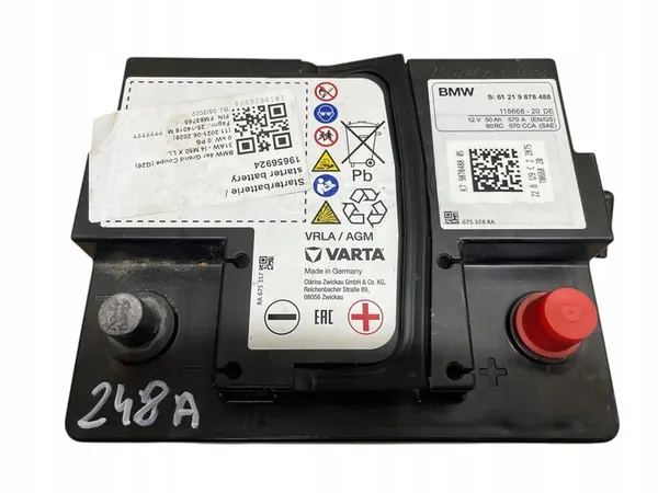 AGM START-STOP Accu 12V 50AH 570A BMW/MINI 2022 OEM image 2