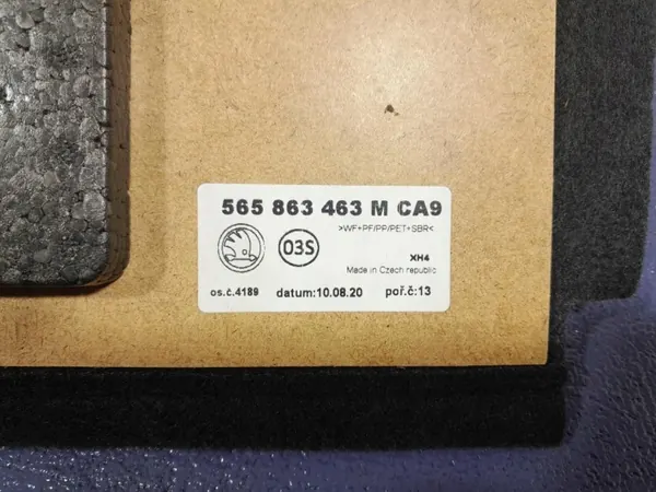 Kofferraumteppich OEM 565863463M für Skoda Kodiaq I Lift 19- image 3