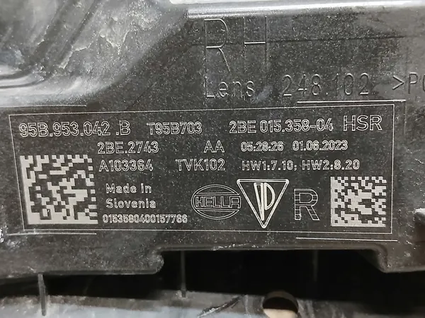 Indicador DRL Halógeno Derecho Porsche Macan Lift 95B953042B image 3