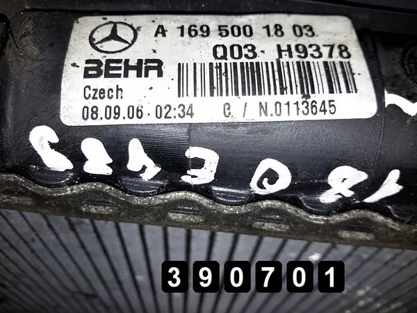 2007 Mercedes B-Klasse Koelradiator 2000CDI A1695001803 A1695003004 image 6