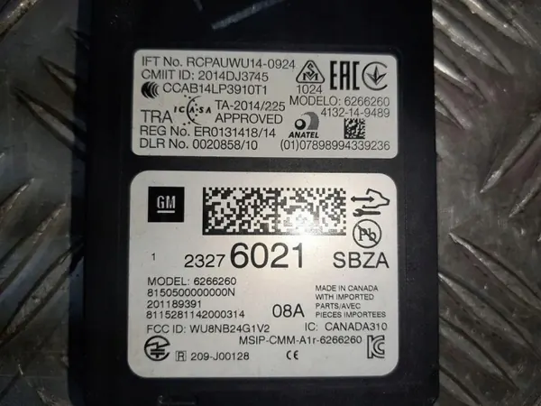Módulo ponto cego OEM 23276021 para Chevrolet Volt II 2017 image 5