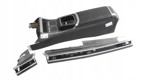 BMW 7 G70 armsteuntunnel compleet houtafwerking image 2