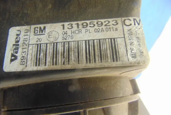 OPEL CORSA C Vasemman Puolen Ajovalo, Käytetty, OEM 13195923 image 6