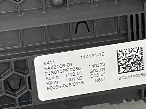 Ilmastointipaneeli BMW 5 G30 OEM 61315A480C3 - Käytetty image 9