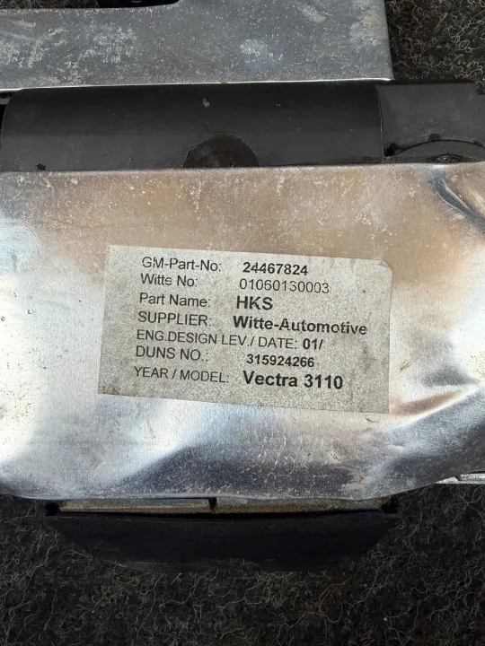 Verrou de Hayon Opel Vectra C Break OEM 24467824 image 8