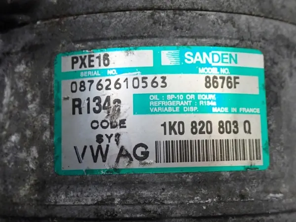 OEM 1K0820803Q AC-kompressor för VW Golf V 1.9 TDI image 6
