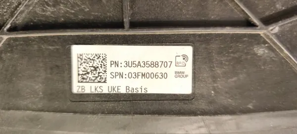 OEM 3U5A3588707 Ilmaohjauspyöränverho BMW 7-sarja image 3