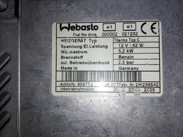 Kit Webasto Opel Zafira A Diesel/Gasolina Completo image 9