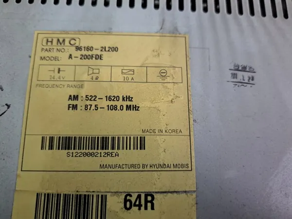 Radio OEM 96160-2L200 pour Hyundai i30 2007-2012 image 4