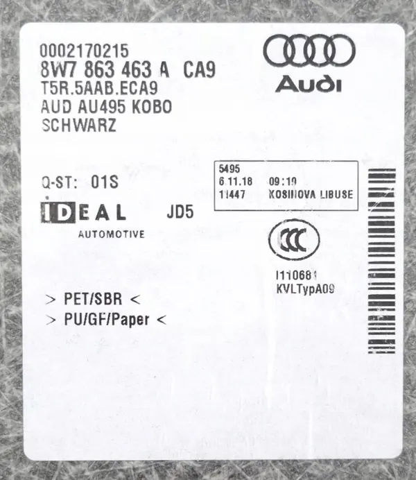 Kofferraumboden Audi A5 8W7 F5 Cabrio OEM 8W7863463A CA9 image 8