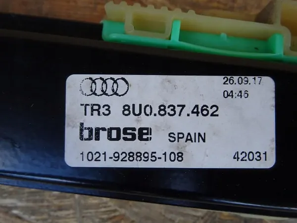 Mecanismo da janela dianteira direita AUDI Q3 8U 8U0837462 image 2