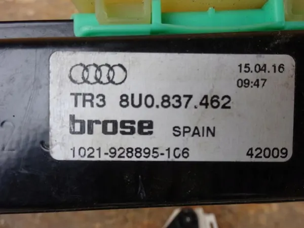 Mecanismo da janela dianteira direita AUDI Q3 8U 8U0837462 image 7