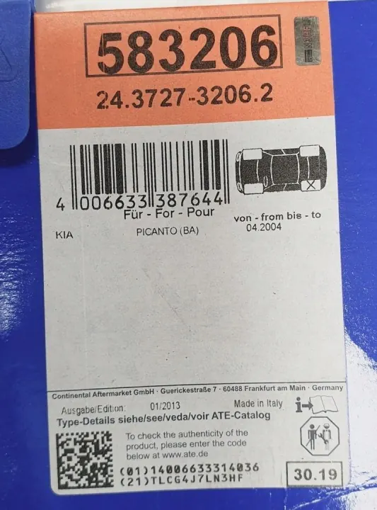 Kia Picanto Handremkabel OEM 1Y0001I01 image 4
