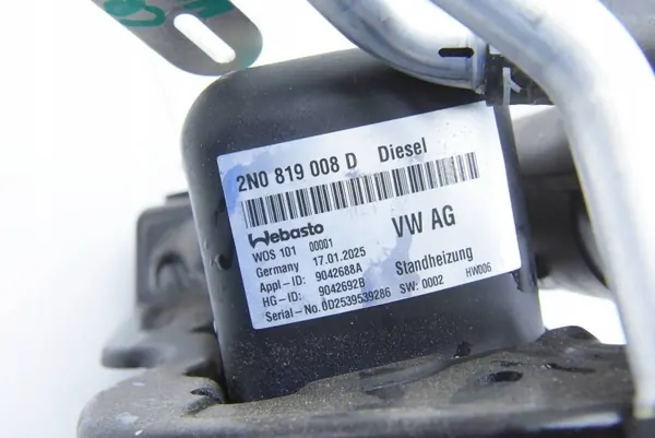 Kit aquecedor Webasto OEM 2N0819008D - Usado image 7