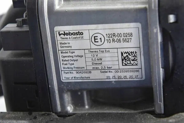Kit aquecedor Webasto OEM 2N0819008D - Usado image 8
