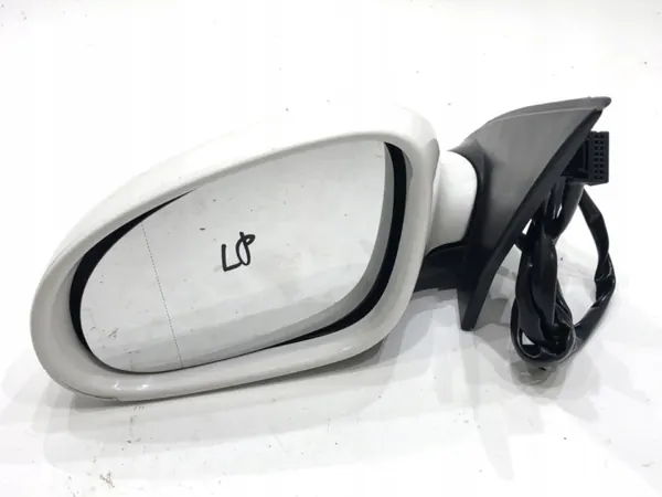 Left Wing Mirror VW Golf VI Variant 09-14 Candy White LB9A OEM image 2