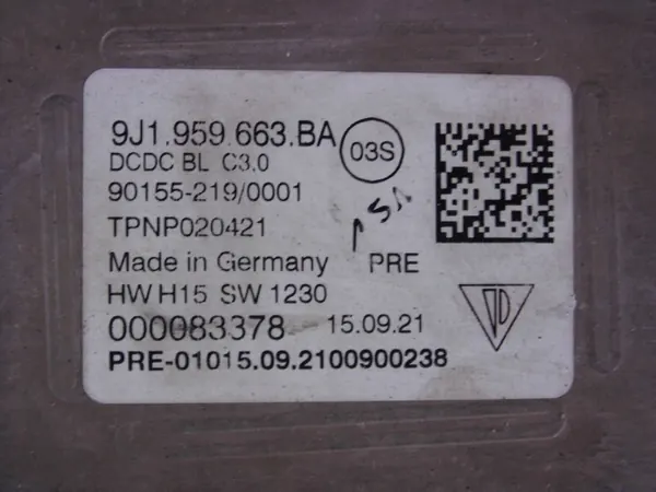 Inversor Porsche Taycan OEM 9J1959663BA - Usado image 9