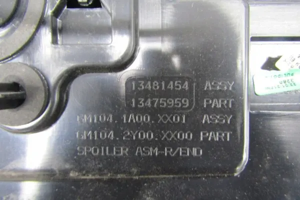 OEM 13481454 HT113 Takaspoileri Opel Crossland X:lle image 6