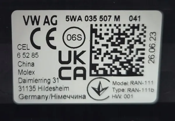 OEM 5WA035507M Hajantenn för Audi VW Skoda Cupra image 7