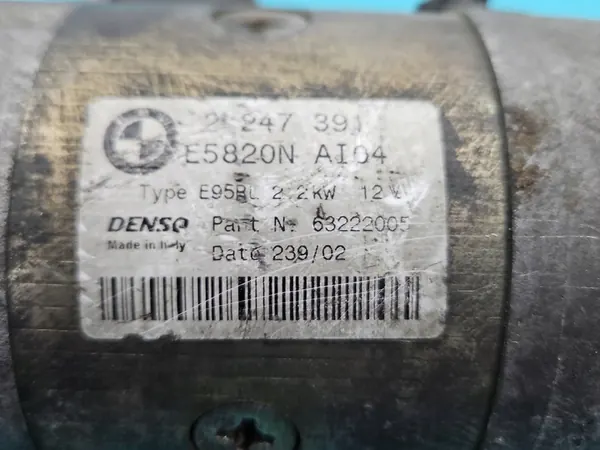 Motor de arranque BMW E39 3.0D Usado 2247391 63222005 image 5