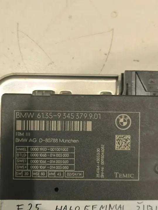 Módulo control luces BMW X3 F25 2014 OEM 61359345379 image 3