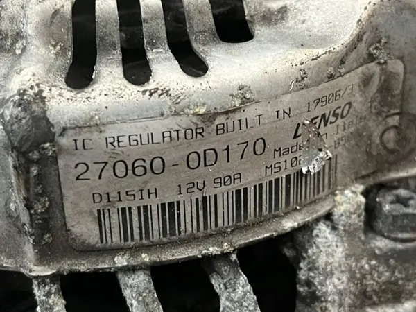 Vaihtovirtageneraattori Toyota Corolla 1.6 OE 27060-0D170 image 5