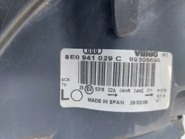 Faros Izquierdo Audi A4 B6 01-04 EUR Original image 6