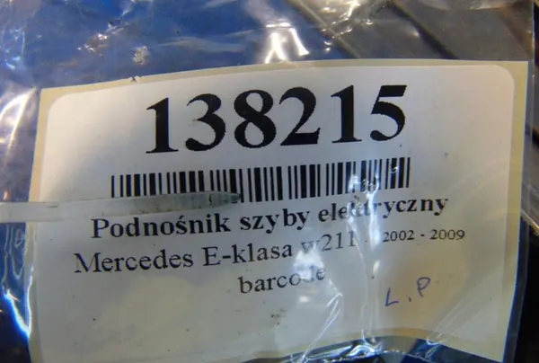 MERCEDES E-KLASA W211 2.2CDI Elevador de Vidro Elétrico Esquerdo image 9