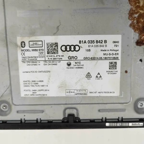 Changer CD Audi A3 Sportback OEM 81A035842B image 7
