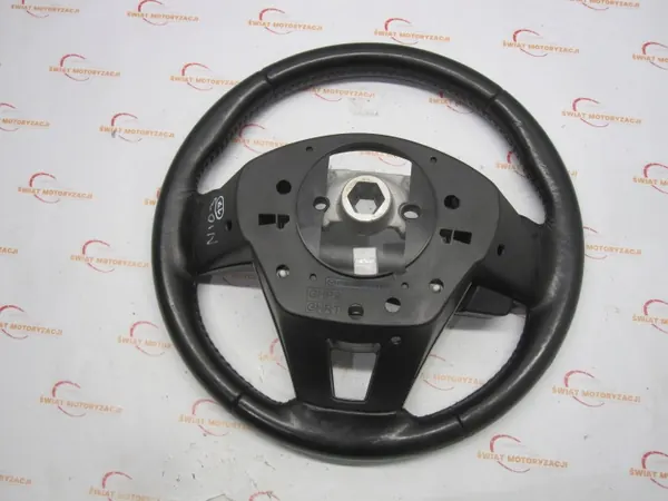 Mazda 6 III GJ 16r Ohjauspyörä OEM Musta Nahka Multi image 6