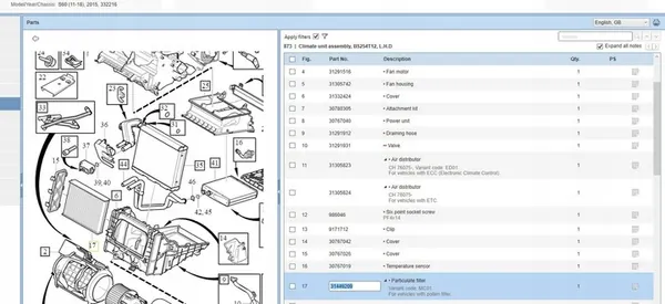 Verwarmingselement VOLVO S60 II 2.5L 2015 OEM 31366124 image 7