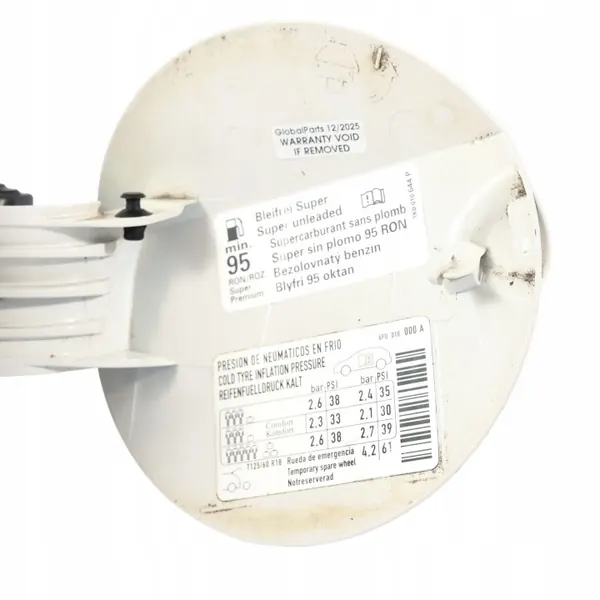 Trappe à carburant Seat Ibiza 6P OEM 6J4809905F - Blanc image 8