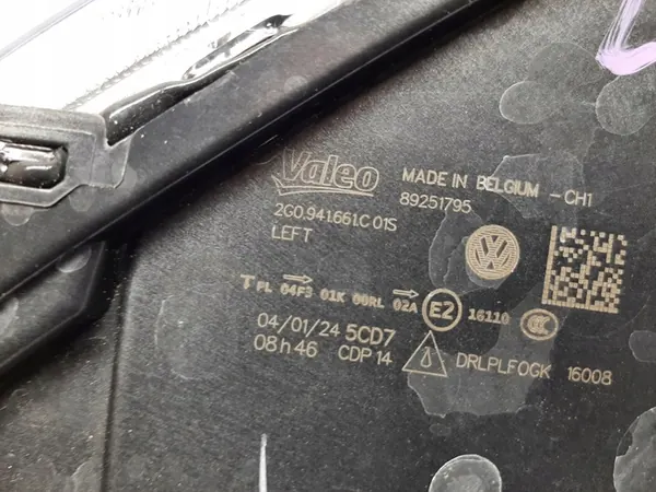 VW POLO VI 2017- Farol LED DRL Neblina Esquerdo 2G0941661C image 3