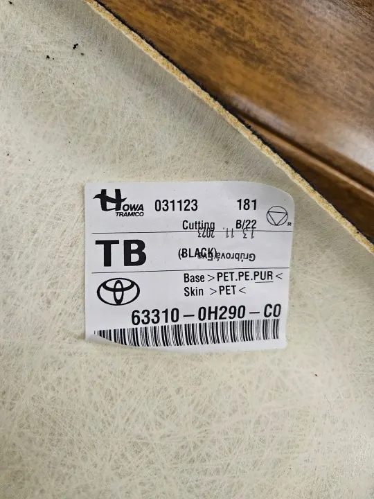 Tak Toyota OE 63310-0H290-C0 AX2VK image 6