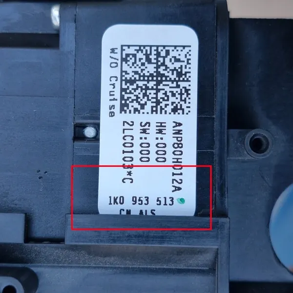 VW Golf V Plus Seat Skoda Schalter 1K0953513 image 4